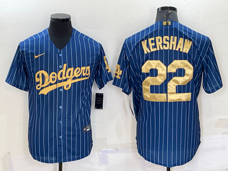 Men's Los Angeles Dodgers Clayton Kershaw #22 Blue Jersey